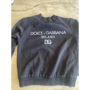 Dolce & Gabbana  Logo Jersey Round Neck Sweatshirt Kids Size 7/8